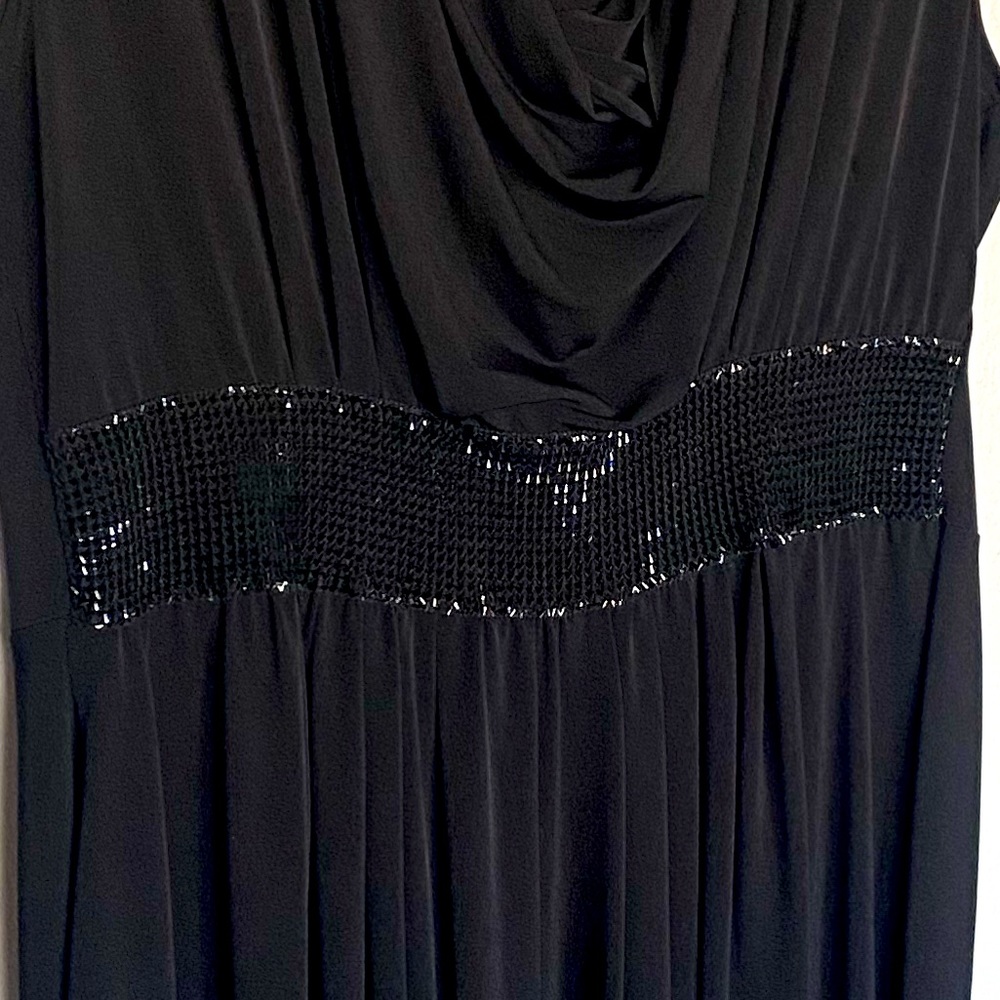 Black Knee Length Sleeveless Stretchy Dress by Hypnotized - Picture 4 of 8